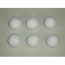 FOOTBALL TABLE BALLS 6 x 36 mm SCUFFED WHITE BALLS **