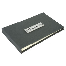 Graduation photo album in smart grey, Holds forty 6x4 inch photos