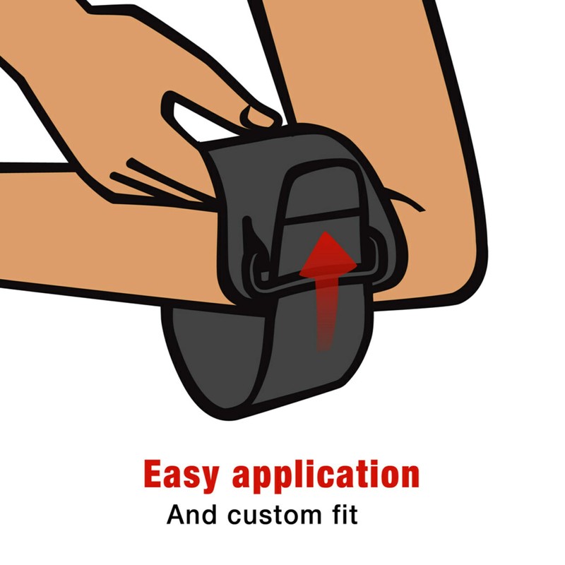ACE Brand Tennis Elbow Support, Adjustable, Black, 1/Pack