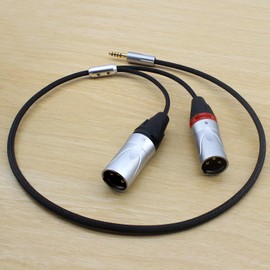 Youkamoo 4.4mm to XLR Balanced Headphone Audio Cable, 8 Core Silver Plated HiFi Adapter Cable, 2 ft / 0.6 Meters