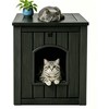 Cat Litter Box Enclosure, Resin Hidden Litter Box Furniture Side