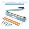 METRONIC Impulse Sealer 16 inch, Manual Heat Sealer Machine for