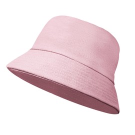 AGLIFEFY Bucket Hat for Woman Men Travel Fishing Beach Sun Hat Outdoor Cap Pink