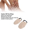 2pcs Castor Oil Toe Wrap Portable Reduce Inflammation Moisturise Dry