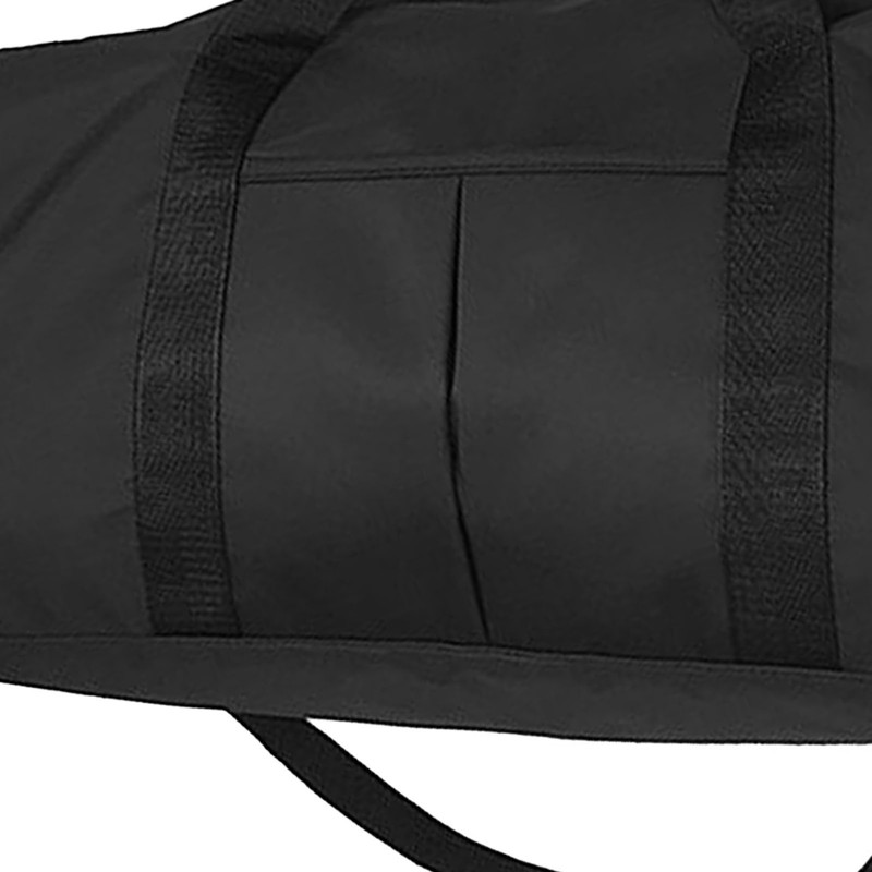 Travel Bag Black Large Capacity Compartment Design Waterproof Oxford Cloth