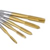 Yakamoz 5pcs Machine Screw Thread Tap Set HSS Titanium Spiral