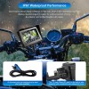 5 Inch Waterproof GPS Navigation Car Stereo Motorcycle Carplay Android
