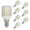 E12 LED Corn Light Bulbs,5W Cool White 6000K, Equivalent to