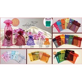 rackcrafts.com 3"x4"Organza Party Favors Bags Pouches Sack Tote Gift CandyTreats Wedding Baby (Turquoise)