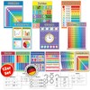 LOGIJO 12 Educational Montessori Maths Learning Posters Set A4 with