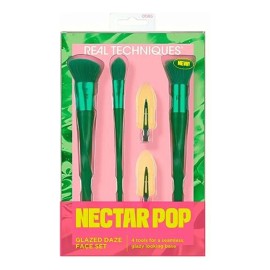 Set De Brochas De Maquillaje Facial Real Techniques Verde