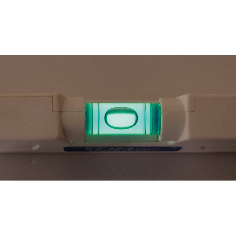 Shinwa Sokutei 76340 Slim Level with Magnet, White, 7.9 inches