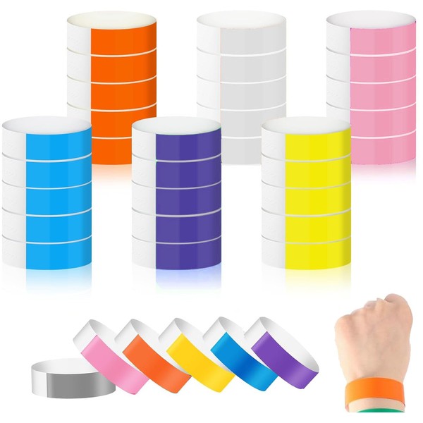 Numbered Wristbands for Events, 120 Pcs Sticky Rolls Bracelet Waterproof