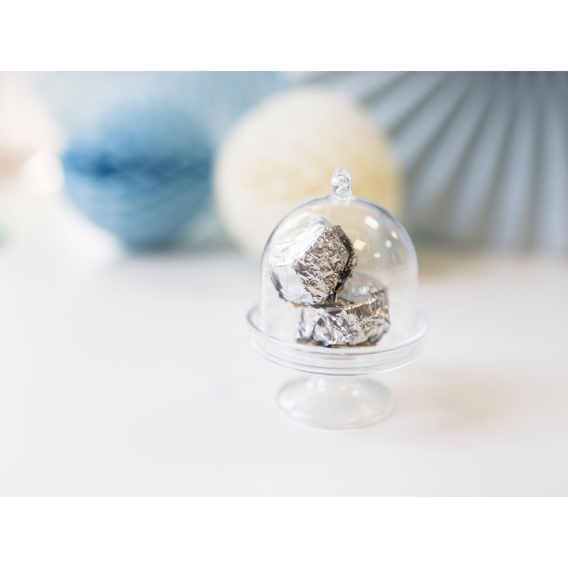 PartyDeco Mini Kuchenständer mit Glocke 5x7cm 3er Set -Etagere aus