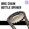 Bike Chain Gear Bottle Opener With Key Ring Chain Bottoms
