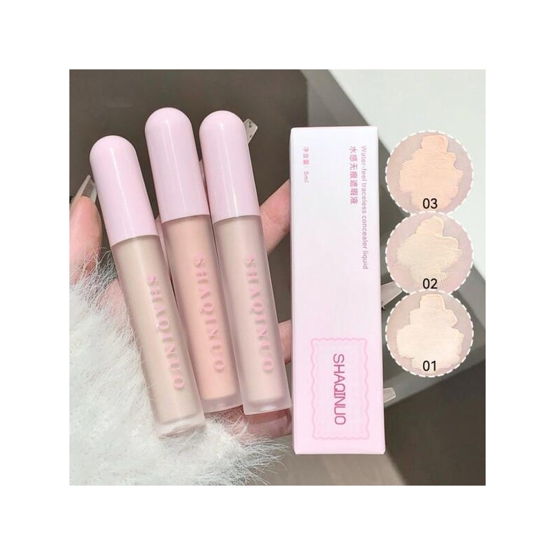 SHAQINUO 워터 센싱 컨실러 내추럴 글로우 커버력 저색소 가벼운 매트