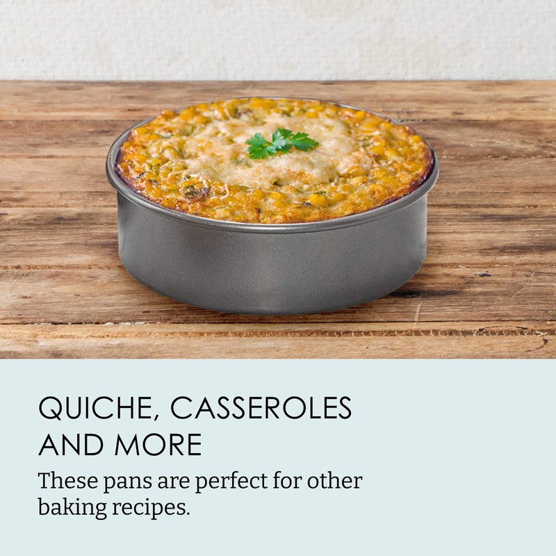 Chicago Metallic 5233128 Professional Non-Stick 3-Piece Round Cake Pan Bakeware