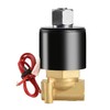 Heschen Brass Electric Solenoid Valve, 2W-025-06K, PT1/8", Normally Open, Direct