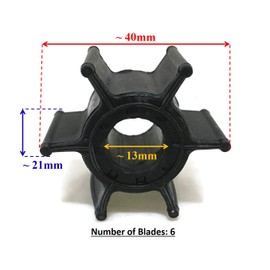 Boat Motor Water Pump Impeller 47-96619M 47-84027M 47-84027T 18-3074 682-44352 Compatible For Yamaha Mercury Mariner Outboard 9.9HP 15HP 9.9C 15C 15K W15 Outboard Motor Engine