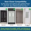 Ougourim Door Closers Commercial Heavy Duty Automatic Door Closer Residential