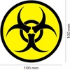 Sticker Biohazard I Round Diameter 10 cm I Warning of