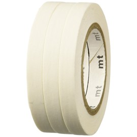 MT"Slim K" 6mm Matte White Washi Masking Tape - Set of 3 Rolls