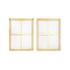 Chicken Wire Frame 2-Pack Unfinished Wood Picture Frame for Homemade Crafts(Outer 12 x 16 in, Interior 10.3 x 14 in)
