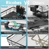 Ricobes Dish Drying Rack - Metal Space Saving Dish Rack