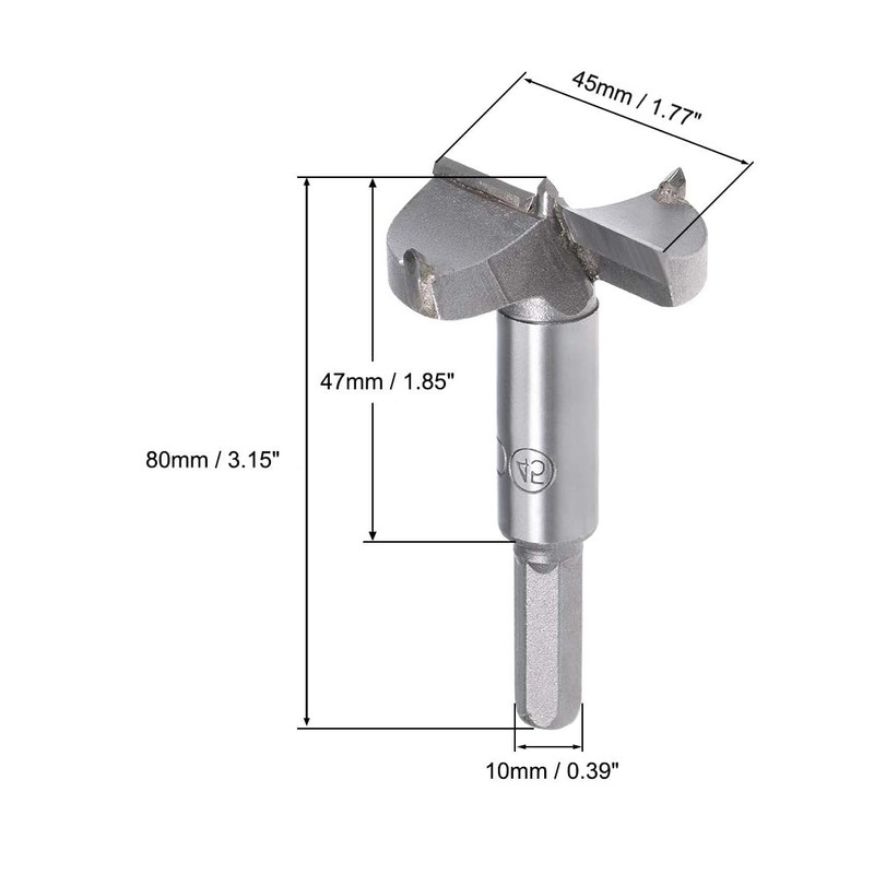 MACHSWON Forstner Drill Bits Tungsten Carbide Wood Hole Saw Opener