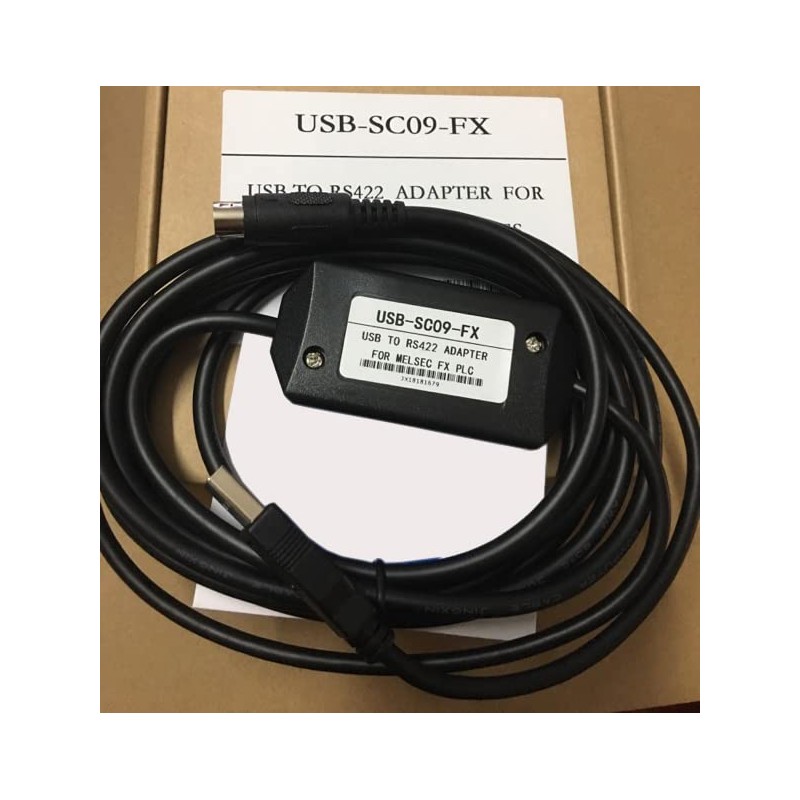 USB Programming Cable for Mitsubishi PLC FX3U and FX Series,