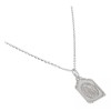 Ametrinaa Gargantilla Collar Charola Virgen De Guadalupe Plata .925 Color