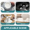 4 Pcs Absorbent Ceramic Car Cup Holder Coasters, White and