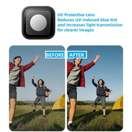 Lens Replacement for Gopro Hero 9/10/11/12/13 Black Cameras, Anti-Scratch Glass UV Lens Protective Cover Repair Parts Accessories Compatible for Gopro Hero 13/12/11/10/9 Black