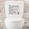 2 PCS Art Funny DIY Decor Decal Bath Room Door