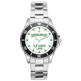 KIESENBERG Men's Watch Bremen Gift Item Idea Fan Analogue Quartz Watch 6029, Bracelet