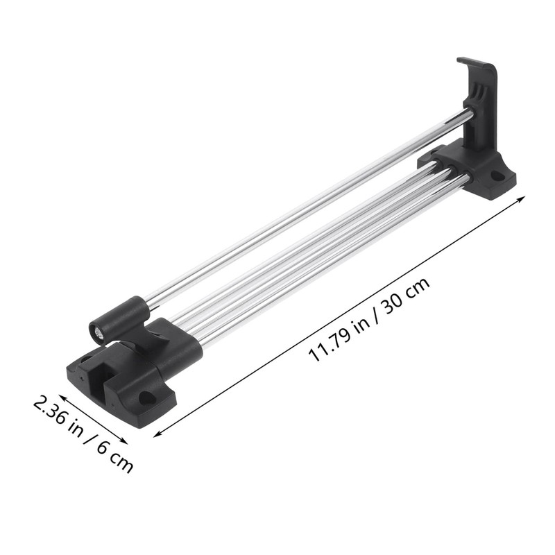 Ciieeo Stainless Steel Retractable Clothing Rack Hanging Coat Display Rack