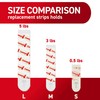 Command Indoor Large Replacement Strips, Holds up to 5 lb,
