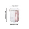 High Borosilicate Glass Measuring Cup-V-Shaped Spout,120ml(4OZ) Glass Measuring Beaker for