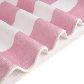 ONGLYP Oversized Cotton Beach Towel 32'' x 63'' Striped Absorbent Quick Dry Pool Swimming Towel Lightweight Vacation Soft Bath Towels Beach Blankets for Women Men (Light Pink)