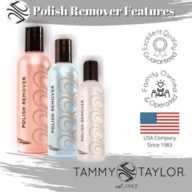 Tammy Taylor Polish Remover that Works as Fast as Acetone while Conditioning Cuticles (Peach, 16 Oz)