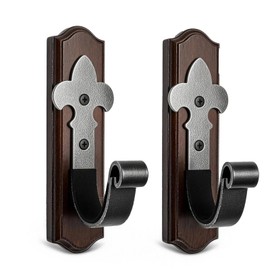 Wooden Tool Holder for Wall, Vertical Long Instrument Hangers Wall Mount, Stable Hunting Gear Wall Mount for Indoor Storage and Organizing