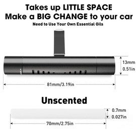 Home-Cloud EORRZZY 2 Packs Custom Car Air Freshener Diffuser Vent Clips for Car Decoration Accessories with 12 Refill Sticks for Car, Office, Kitchen, Bathroom, Pet Houses