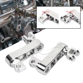 Unbranded Aluminum Male Mount Foot Peg Clamp Extension Bracket For Harley Heritage Softail