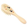 Kurochiku Tsubakido Moisturizing Brush with Barwood Pin Cat Hair Brush
