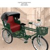Rickshaw Model Retro Design Decorative Interesting Alloy 3 Wheel Rickshaw