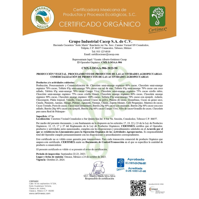 CACEP |Manteca de cacao 200g |ORGÁNICO | Humectante |100% Natural