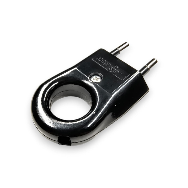 Flat Plug with Round Hole, Plug 230 V, 6 A,