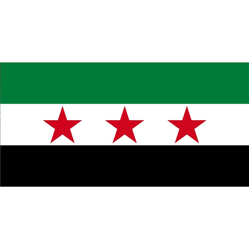 CafePress Free Syrian Republic Flag Sticker Rectangle Bumper Sticker Car