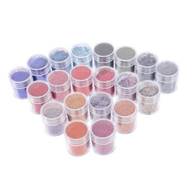 STOBOK 20pcs Multi-use Nail Glitter Gradient Glitter for Manicure Safe for Skin Easy to Apply for Home and Salon Use