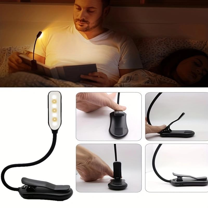 CT CAPETRONIX Book Light, LED Rechargeable Book Lights for Reading,